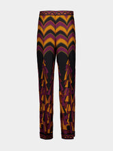 Pucci Bordeaux and Gold Baiadera Silk Pants