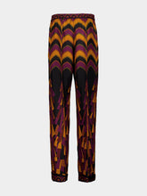 Pucci Bordeaux and Gold Baiadera Silk Pants
