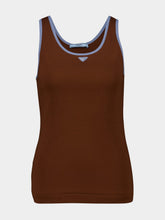 Prada Tobacco Brown Cotton Tank Top