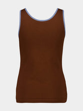 Prada Tobacco Brown Cotton Tank Top