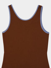 Prada Tobacco Brown Cotton Tank Top