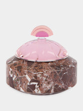 Reflections Copenhagen Cherry Bonbonniere in Rose Marble and Crystal