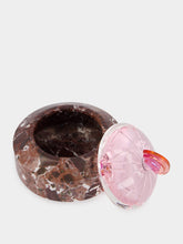 Reflections Copenhagen Cherry Bonbonniere in Rose Marble and Crystal