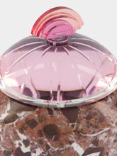 Reflections Copenhagen Cherry Bonbonniere in Rose Marble and Crystal