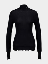 Prada Black Wool and Silk Turtleneck Jumper