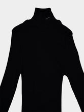 Prada Black Wool and Silk Turtleneck Jumper