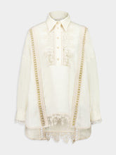 Zimmermann Cream Illuminate Trimmed Shirt