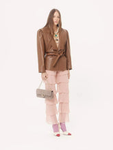 Valentino Garavani Grey Rockstud Spike Medium Suede Shoulder Bag