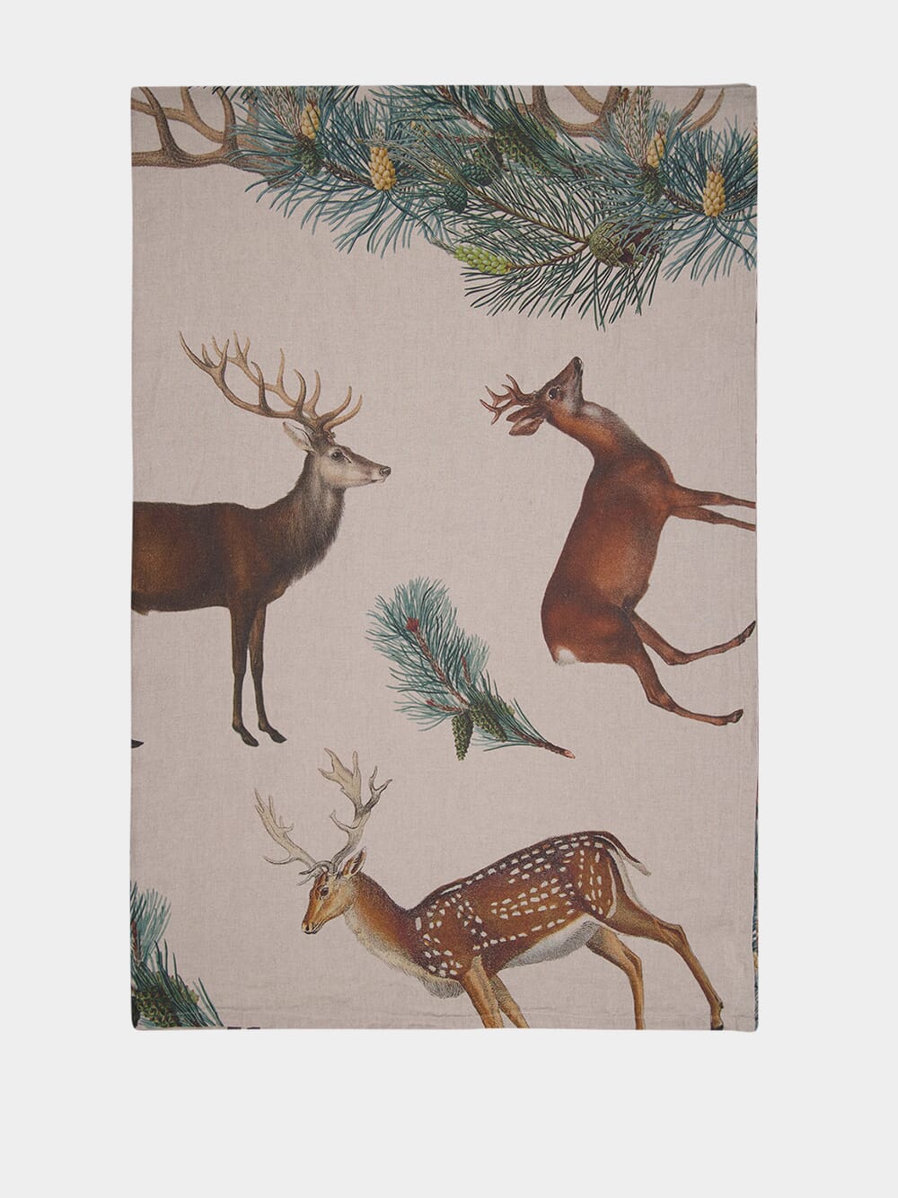 Rustic Wild Animals Linen Tablecloth