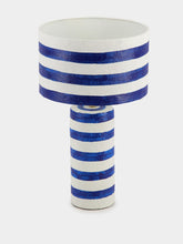 Pomax Blue Striped Mundaka Table Lamp
