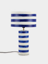 Pomax Blue Striped Mundaka Table Lamp