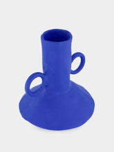 Pomax Small Trulli Blue Aluminium Vase