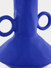 Pomax Small Trulli Blue Aluminium Vase