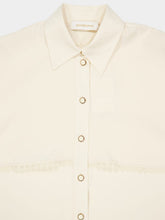Zimmermann Cream Fringed Cape Blouse