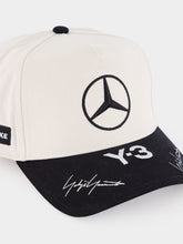 Y-3 Talc and Black Logo Embroidered Cap