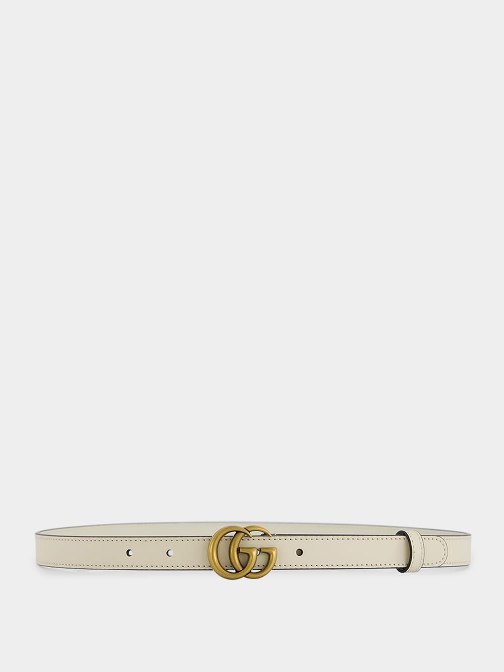 Thin double sale g gucci belt