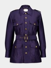 Zimmermann Ink Blue Hypnotic Utility Jacket