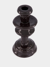Dark Brown Aluminium Turret Candle Holder | HP - Fashion Clinic