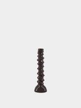 Pomax Dark Brown Aluminium Turret Candle Holder
