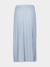 Zimmermann Blue Lurex Waverly Rib Midi Skirt