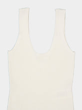 Zimmermann Ivory Tank Top Rib Scoop Neck Viscose