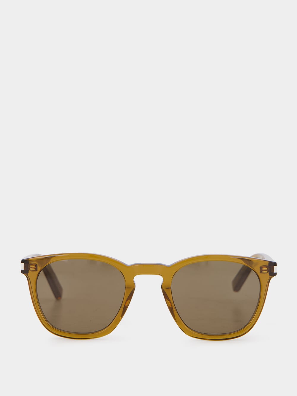 Brown Round Frame Sunglasses