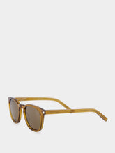 Saint Laurent Brown Round Frame Sunglasses