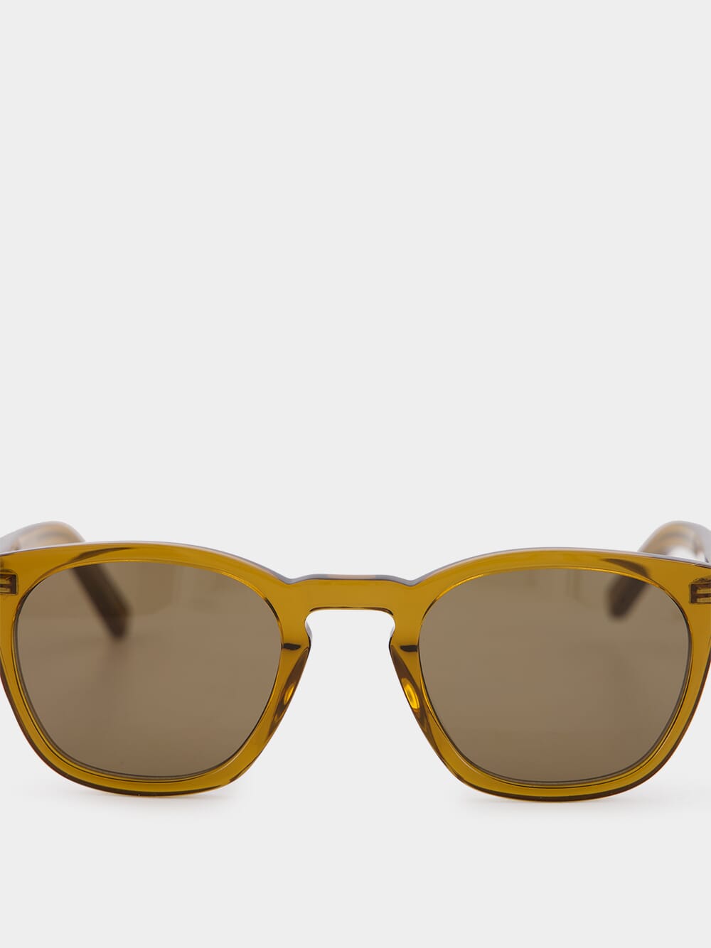 Brown Round Frame Sunglasses