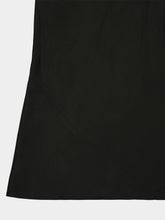 Róhe Black Scoop-Neck Viscose Satin Maxi Dress