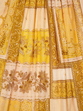 Zimmermann Mustard Bandana Lucky Corset Midi Dress