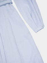 Gabriela Hearst Light Blue Breton Maxi Shirtdress