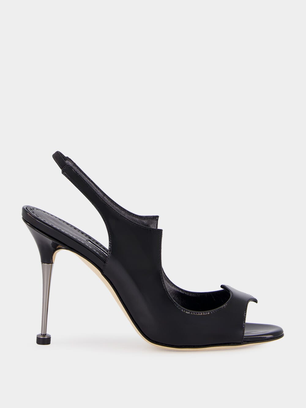 Manolo Blahnik Minza Black Slingback Sandals | Fashion Clinic