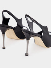 Manolo Blahnik Minza Black Slingback Sandals