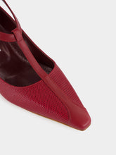 Manolo Blahnik Dark Red Rosellón T-Strap Leather Kitten Pumps