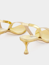 Manolo Blahnik Cupisanpla Gold Slingback Sandals