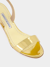 Manolo Blahnik Cupisanpla Gold Slingback Sandals
