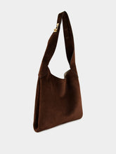 Gabriela Hearst Small Dark Brown Suede Hobo Bag
