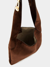 Gabriela Hearst Small Dark Brown Suede Hobo Bag