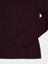 Courrèges Burgundy Interlock Mockneck Sweater