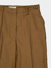 Gabriela Hearst Vesta Flare Pant in Chestnut Wool Silk