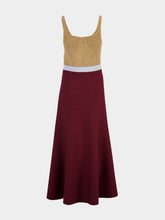 Gabriela Hearst Flaminius Knit Dress in Bordeaux Multi