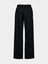 Courrèges Black Snap Twill Flared Trousers