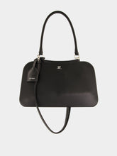 Courrèges Black Shadow Leather-Effect Shoulder Bag