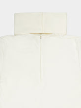 Courrèges Heritage White Jersey Mockneck Bodysuit