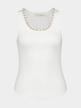 Ivory Illuminate Embellished Tank