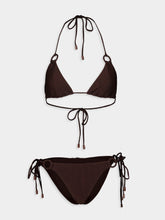 Zimmermann Chocolate Coco Texture Ring Bikini