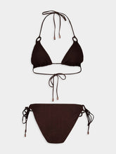 Zimmermann Chocolate Coco Texture Ring Bikini