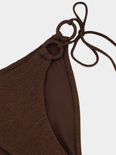 Zimmermann Chocolate Coco Texture Ring Bikini