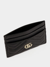 Gucci Black GG Marmont Leather Card Holder