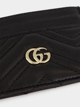 Gucci Black GG Marmont Leather Card Holder